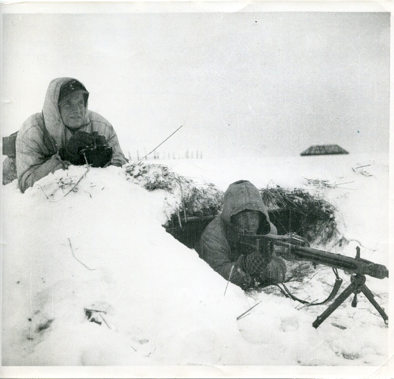 Leitnant Eduard Simson-Kallas talvelahingutes Narva all